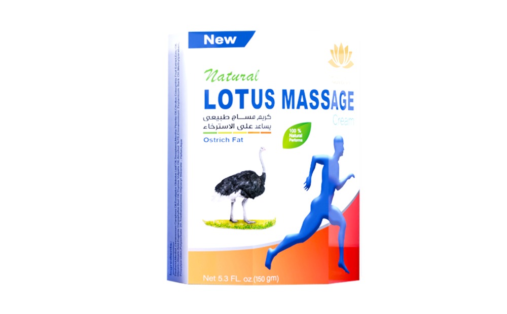 Lotus masážny krém na bolesť chrbtice - pštrosí tuk